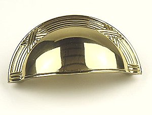 Century Hardware 15543-3 Georgian Polished Brass Cabinet Cup Pull