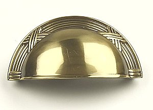 Century Hardware 15543-PA Georgian Polished Antique Cabinet Cup Pull