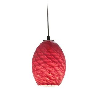 Access Lighting 28023-1C-ORB/REDFB Sydney 1 Light FireBird Glass Pendant 