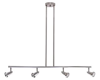 Access Lighting 52224-BS Mirage Contemporary / Modern Four Light Down Lighting Dual Mount Ceiling Fixture