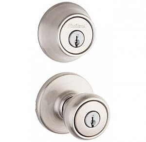 Kwikset Tylo 690T-15 Combo Pack Knobset with Single Cylinder Deadbolt 
