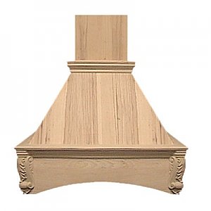 Air-Pro FDWHAC 30" Wood Arched Corbel Wall Mounted Range Hood