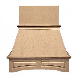 Air-Pro FDWHAP 30" Wood Arched Raised Panel Wall Mounted Range Hood
