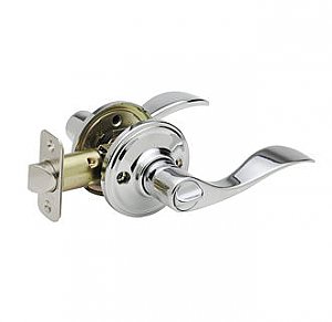 Copper Creek WL2230PS Polished Stainless Waverlie Style Privacy Door Lever