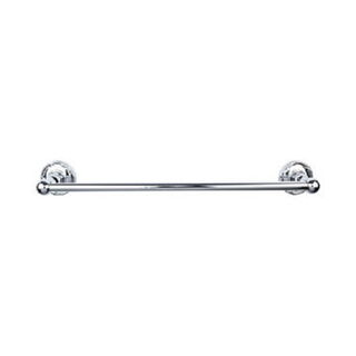 Top Knobs ED10PCE Edwardian Bath Towel Bar 30 Inch Single - Ribbon Bplate in Polished Chrome