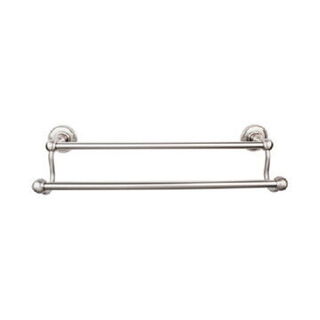 Top Knobs ED11BSNA Edwardian Bath Towel Bar 30 In. Double - Beaded Bplate in Brushed Satin Nickel