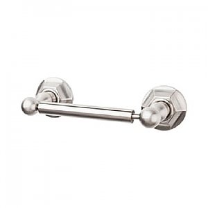 Top Knobs ED3BSNB Edwardian Bath Tissue Holder Hex Backplate in Brushed Satin Nickel