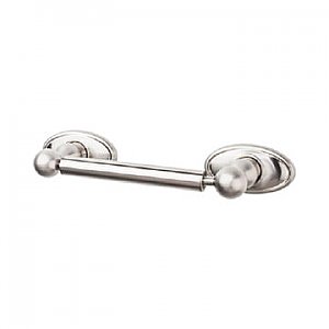 Top Knobs ED3BSNC Edwardian Bath Tissue Holder Oval Backplate in Brushed Satin Nickel