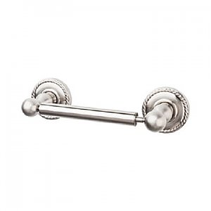 Top Knobs ED3BSNF Edwardian Bath Tissue Holder Rope Backplate in Brushed Satin Nickel