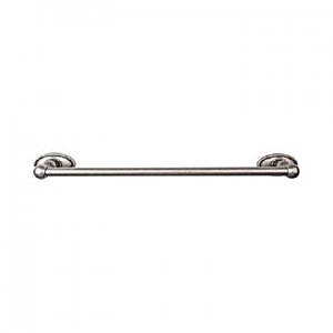 Top Knobs ED8APC Edwardian Bath Towel Bar 24 In. Single - Oval Backplate in Antique Pewter