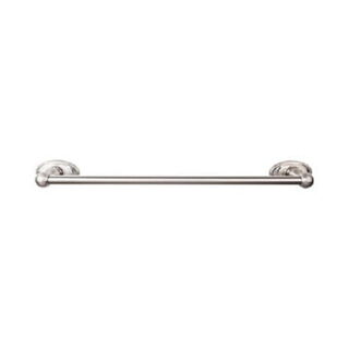 Top Knobs ED8BSNC Edwardian Bath Towel Bar 24 In. Single - Oval Backplate in Brushed Satin Nickel