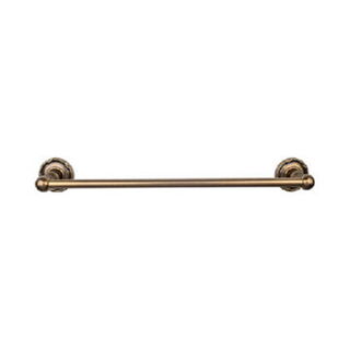 Top Knobs ED8GBZE Edwardian Bath Towel Bar 24 Inch Single - Ribbon Bplate in German Bronze