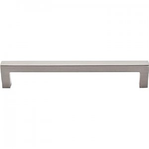 Top Knobs M1155 Square Bar Pull 6-5/16 Inch Center to Center in Brushed Satin Nickel