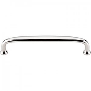 Top Knobs M1278 Charlotte Pull 6 Inch Center to Center in Polished Nickel