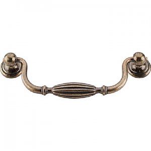 Top Knobs M135 Tuscany Small Drop Pull 5 1/16 Inch Center to Center in German Bronze