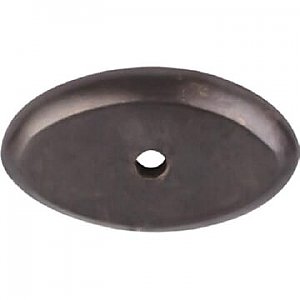 Top Knobs M1437 Aspen Oval Backplate 1 1/2 Inch in Medium Bronze
