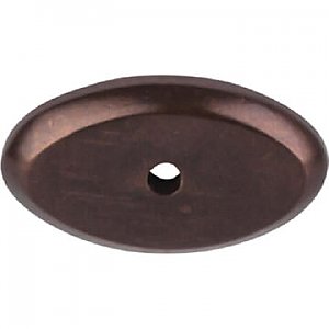 Top Knobs M1438 Aspen Oval Backplate 1 1/2 Inch in Mahogany Bronze