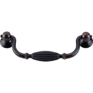 Top Knobs M1627 Tuscany Small Drop Pull 5 1/16 Inch Center to Center in Tuscan Bronze