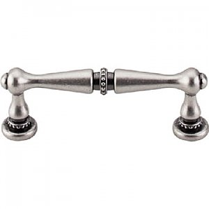 Top Knobs M1721 Edwardian Pull 3 Inch Center to Center in Pewter Antique