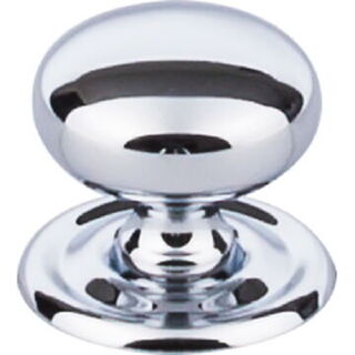 Top Knobs M1890 Victoria Knob 1 1/4 Inch w/Backplate in Polished Chrome