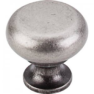 Top Knobs M275 Flat Faced Knob 1 1/4 Inch in Pewter Antique