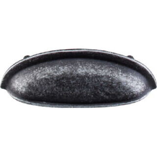 Top Knobs M363 Somerset Cup Pull 3 Inch Center to Center in Black Iron