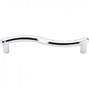 Top Knobs M510 Spiral Pull 3 3/4 Inch Center to Center in Polished Chrome