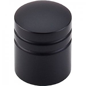 Top Knobs M584 Stacked Knob 1 Inch in Flat Black