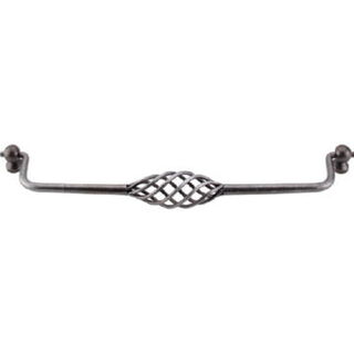 Top Knobs M667 Twisted Wire Drop Pull 10 1/8 Inch Center to Center in Pewter