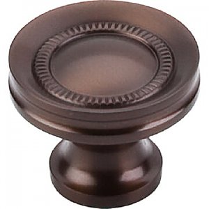 Top Knobs M755 Button Faced Knob 1 1/4 Inch in Oil Rubbed Bronze
