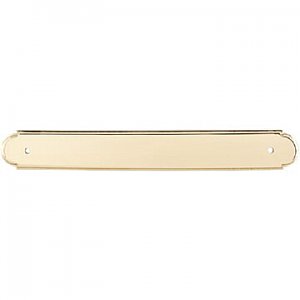 Top Knobs M876 Plain Back Plate 12 Inch Center to Center in Polished Brass