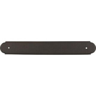 Top Knobs M878 Plain Back Plate 12 Inch Center to Center in Rust