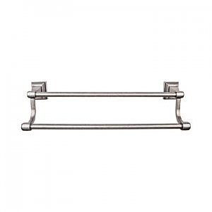 Top Knobs STK11AP Stratton Bath Towel Bar 30 Inch Double in Antique Pewter