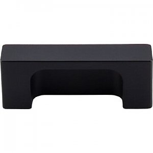 Top Knobs TK275BLK Modern Metro Tab Pull 2 Inch Center to Center in Flat Black