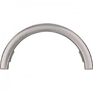 Top Knobs TK53BSN Half Circle Open Pull 3 1/2 Inch Center to Center in Brushed Satin Nickel