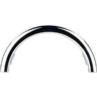 Top Knobs TK53PC Half Circle Open Pull 3 1/2 Inch Center to Center in Polished Chrome