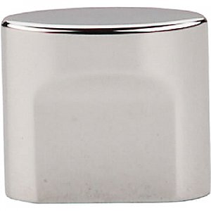 Top Knobs TK73PN Oval Small Slot Knob 3/4 Inch Center to Center in Polished Nickel