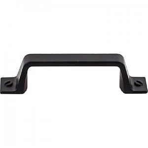 Top Knobs TK742BLK Channing Pull 3 Inch Center to Center in Flat Black