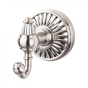 Top Knobs TUSC2BSN Tuscany Bath Double Hook in Brushed Satin Nickel