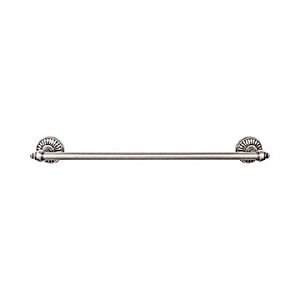 Top Knobs TUSC6PTA Tuscany Bath Towel Bar 18 Inch Single in Pewter Antique