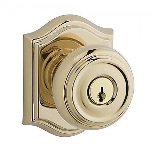 Baldwin ENTRATAR003 Traditional Keyed Entry Single Cylinder Knobset with Traditional Arch Rose