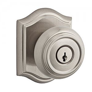 Baldwin ENTRATAR150 Traditional Keyed Entry Single Cylinder Knobset with Traditional Arch Rose