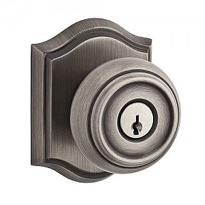 ENTRATAR152, ENTRATAR049, ENTRATAR003, ENTRATAR260, ENTRATAR150, ENTRATAR112 Traditional Keyed Entry Single Cylinder Knobset with Traditional Arch Rose
