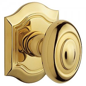 Baldwin 5077003MR Pair of Bethpage Estate Door Knobs without Rosettes