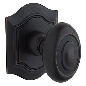 Baldwin 5077402MR Pair of Bethpage Estate Door Knobs without Rosettes