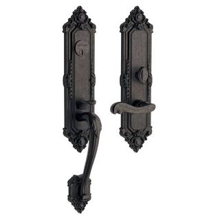 Baldwin 6526402RENT Kensington Right Hand Single Cylinder Mortise Handleset Trim Set