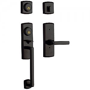 Baldwin 853851022RFD Soho Full Dummy Two Point Sectional Handleset with the Right Handed Soho Interior Lever