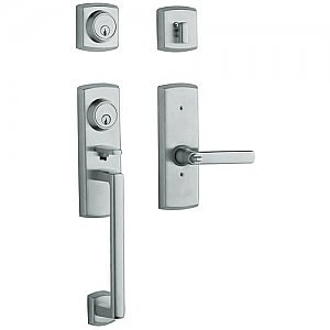 Baldwin 853852602RFD Soho Full Dummy Two Point Sectional Handleset with the Right Handed Soho Interior Lever