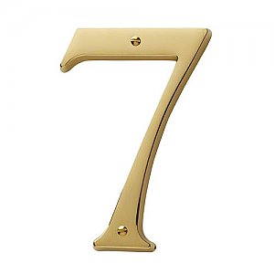 Baldwin 90677003 Solid Brass Residential House Number 7