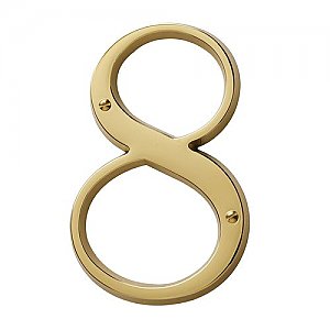 Baldwin 90678003 Solid Brass Residential House Number 8
